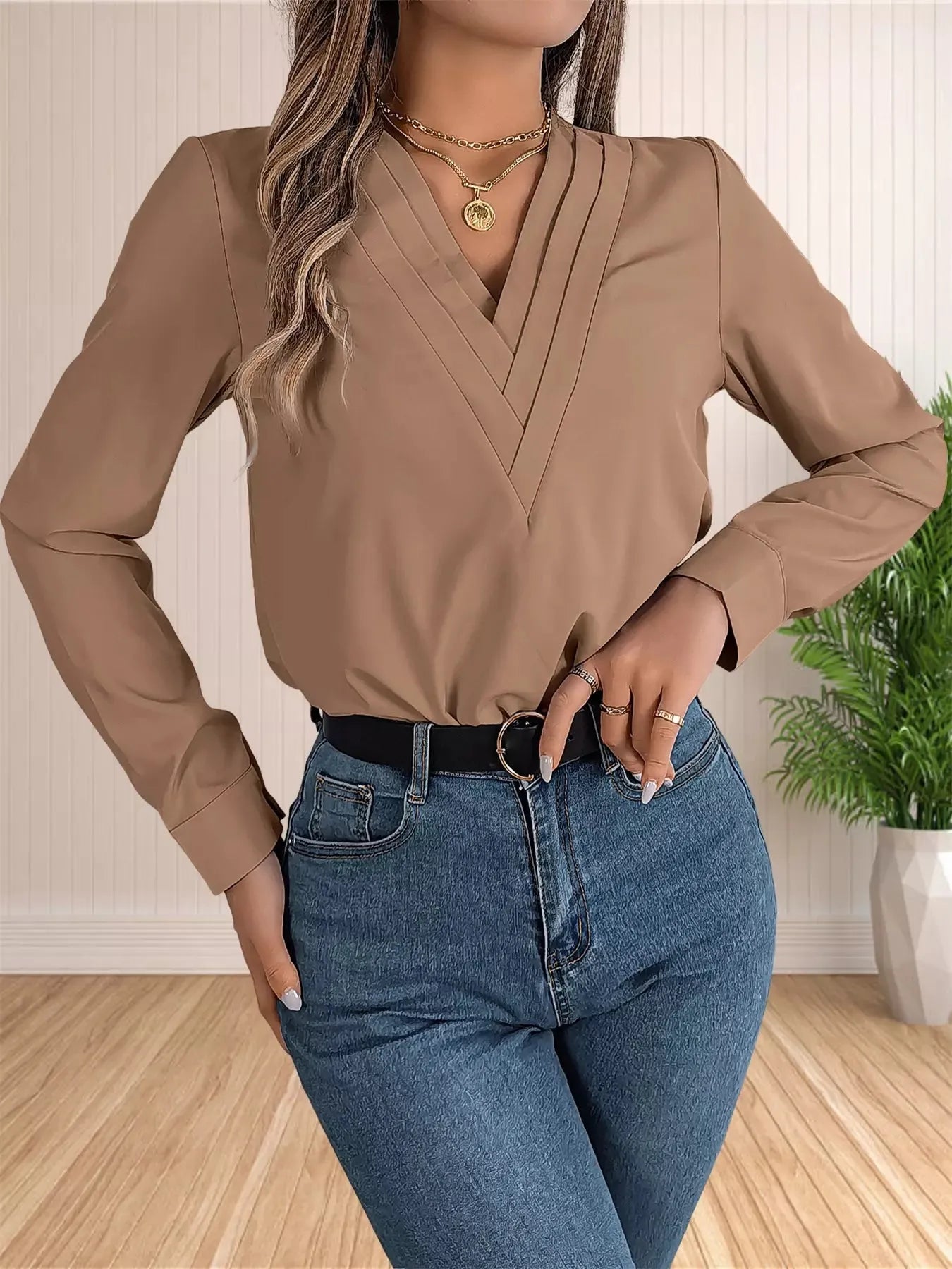 Blusa-Manga-Longa-Feminina-Social-Bege-5