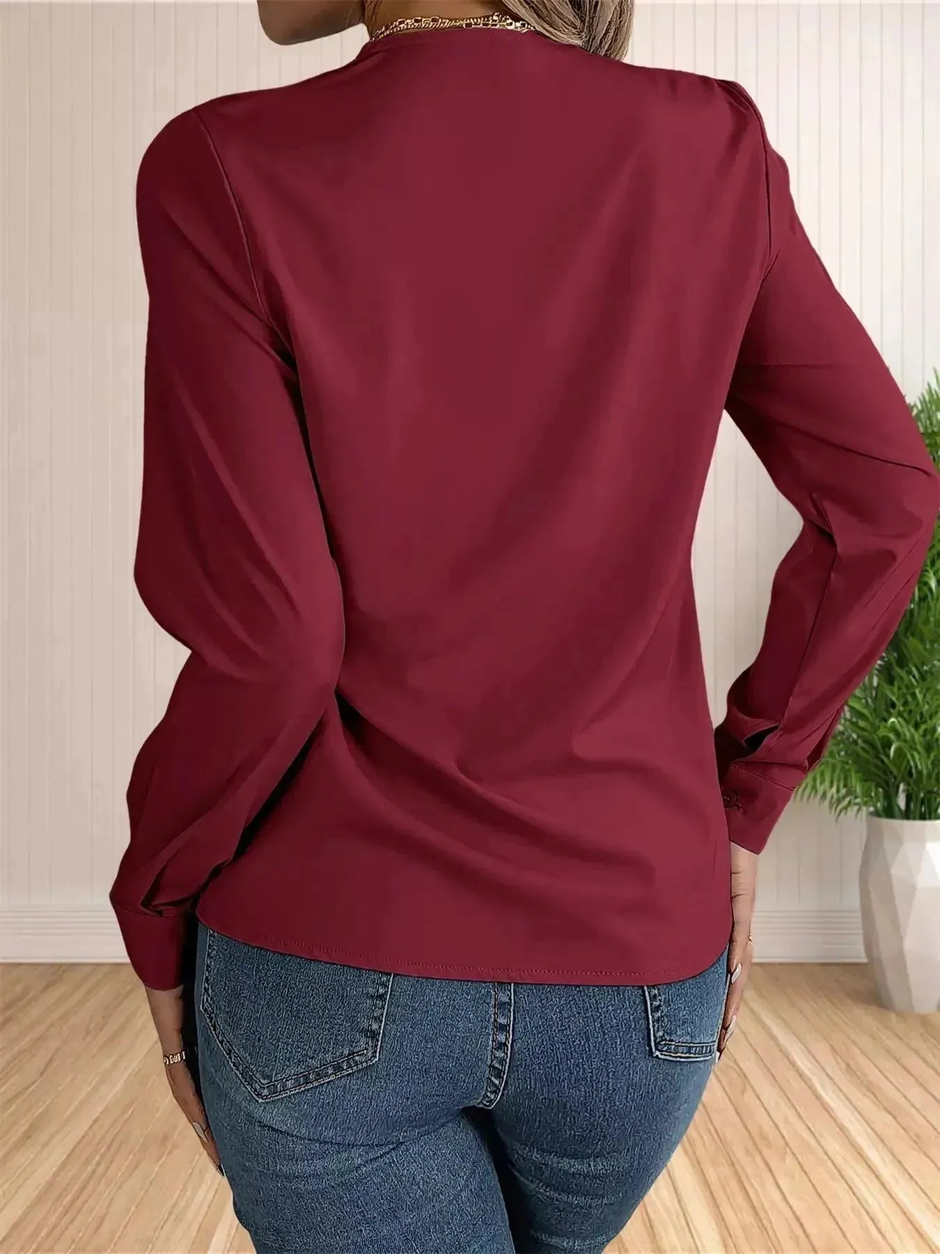 Blusa-Manga-Longa-Feminina-Social-Vinho-2