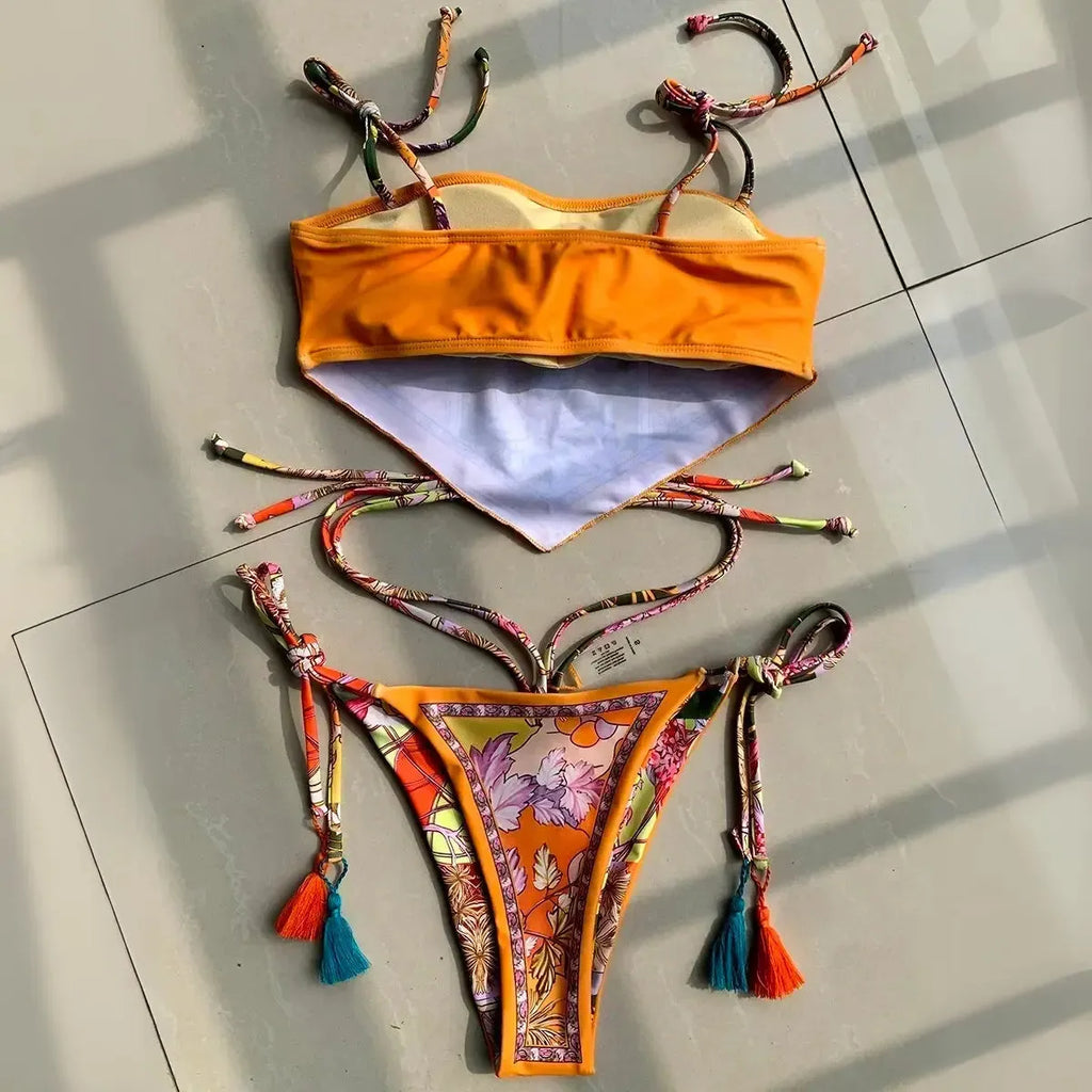 Biquini-Feminino-Belle-Epoque-Floral-Laranja-Elegante-3