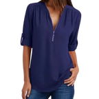 Blusa-Manga-Longa-Feminina-Azul-Marinho-com-Ziper-2
