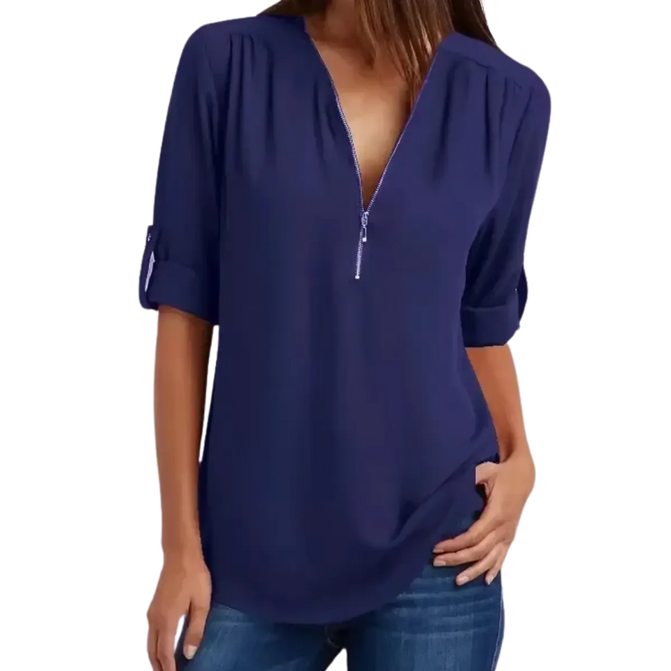 Blusa-Manga-Longa-Feminina-Azul-Marinho-com-Ziper-2