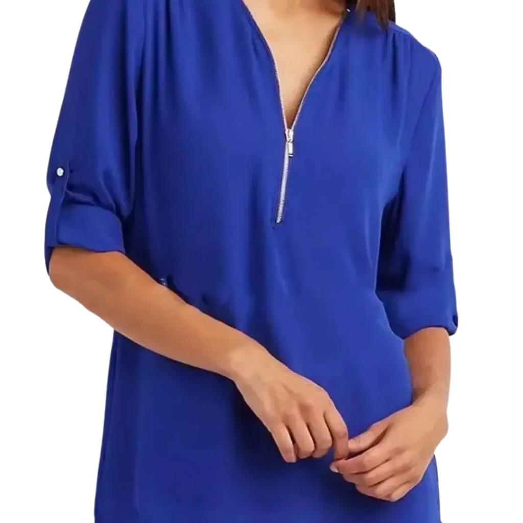 Blusa-Manga-Longa-Feminina-Azul-Royal-com-Ziper-2