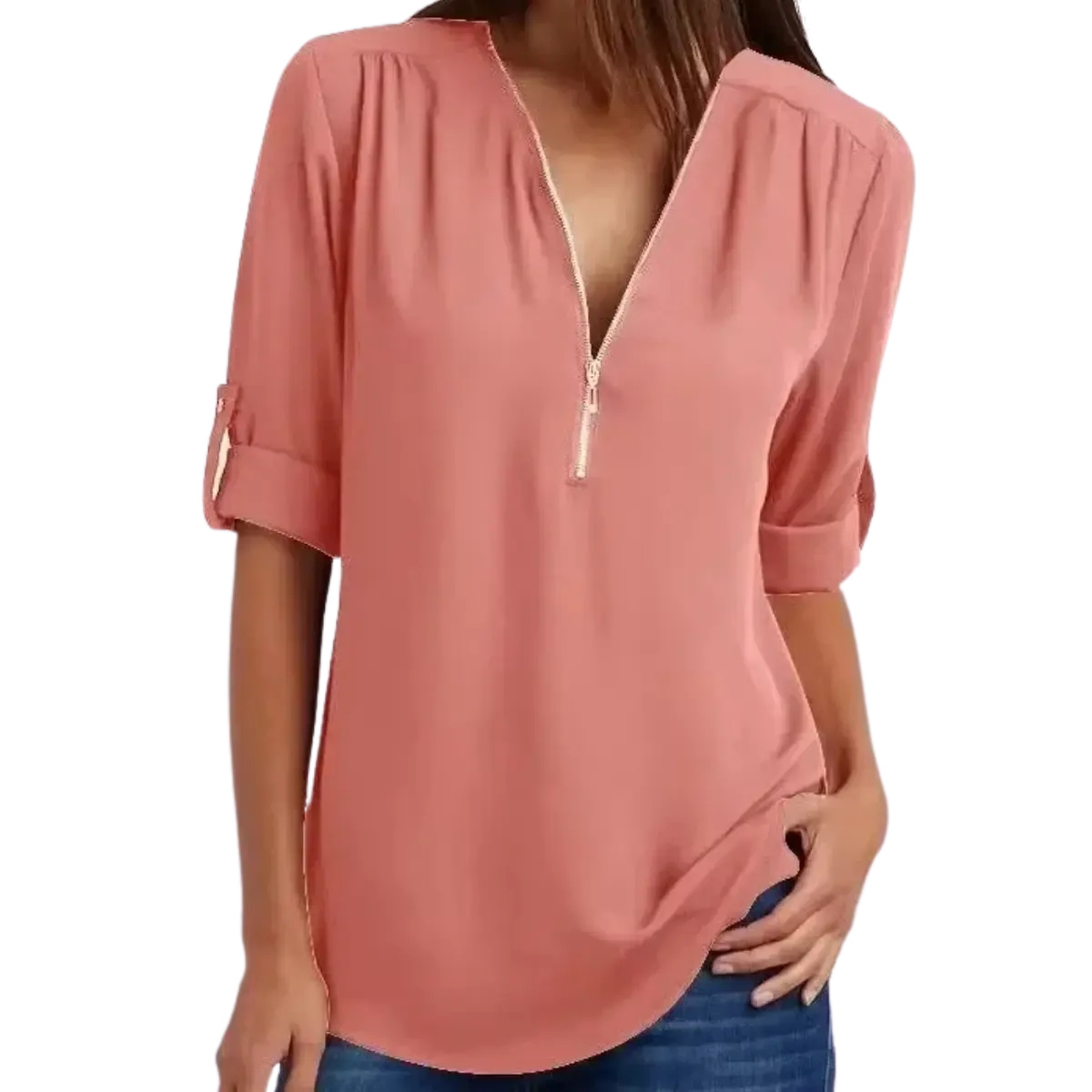 Blusa-Manga-Longa-Feminina-Bege-com-Ziper-2