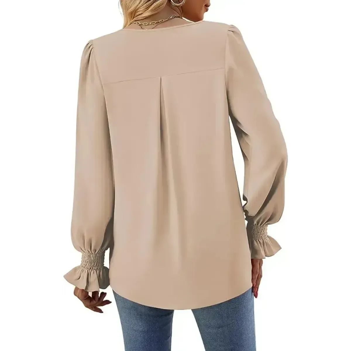 Blusa-Manga-Longa-Feminina-Estilo-Social-Bege-2