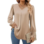 Blusa-Manga-Longa-Feminina-Estilo-Social-Bege