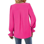 Blusa-Manga-Longa-Feminina-Estilo-Social-Pink-2