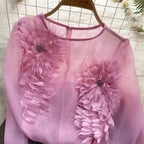 Blusa-Manga-Longa-Feminina-Estilo-Sofisticado-Rosa-Claro-3