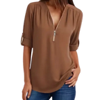 Blusa-Manga-Longa-Feminina-Marrom-Cafe-com-Ziper-2