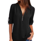 Blusa-Manga-Longa-Feminina-Preta-com-Ziper