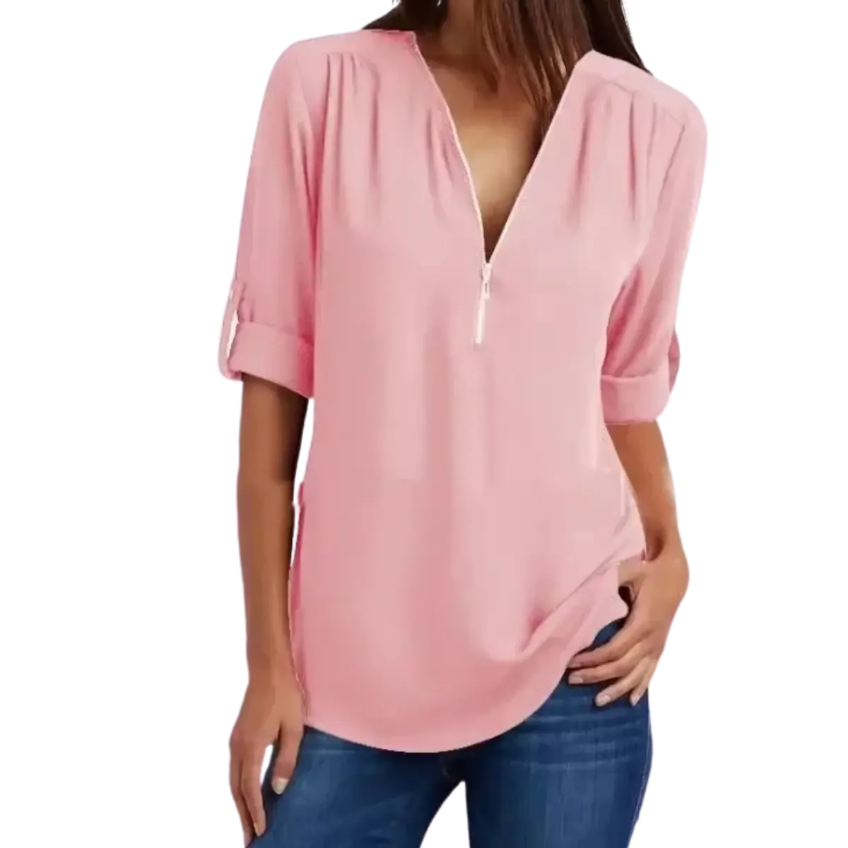 Blusa-Manga-Longa-Feminina-Rosa-Claro-com-Ziper-2
