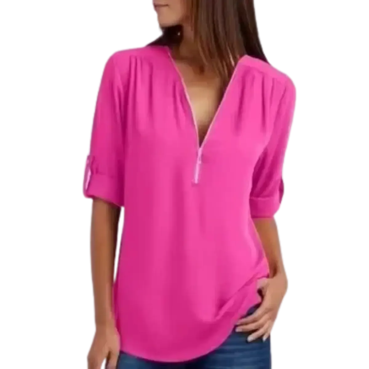 Blusa-Manga-Longa-Feminina-Rosa-Pink-com-Ziper-2