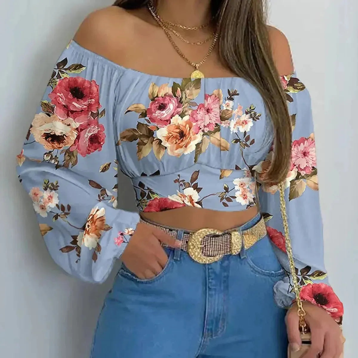 Blusa-Manga-Longa-Feminina-Social-Floral-Azul-e-Rosas-2