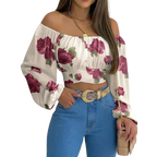Blusa-Manga-Longa-Feminina-Social-Floral-Vermelha
