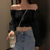 Blusa Manga Longa Feminina Lunara Preta Social Elegance