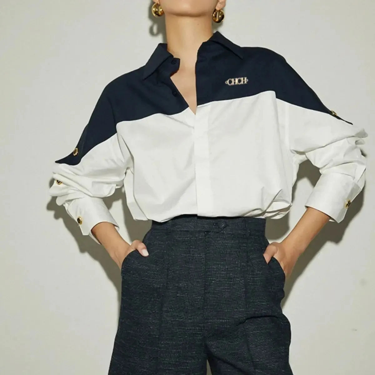 Blusa-Manga-Longa-Feminina-Social-Preta-e-Branca-2