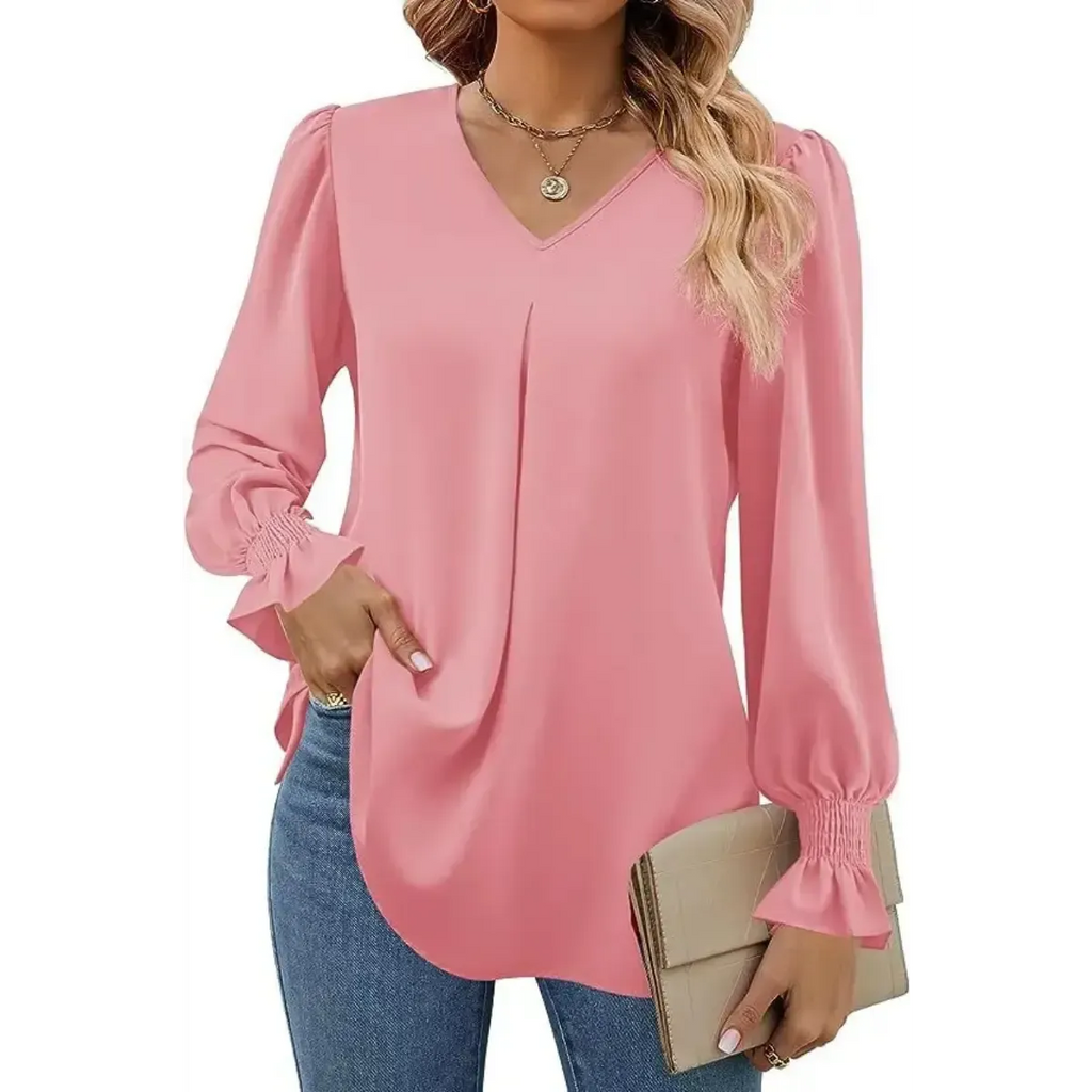 Blusa-Manga-Longa-Feminina-Social-Rosa-2