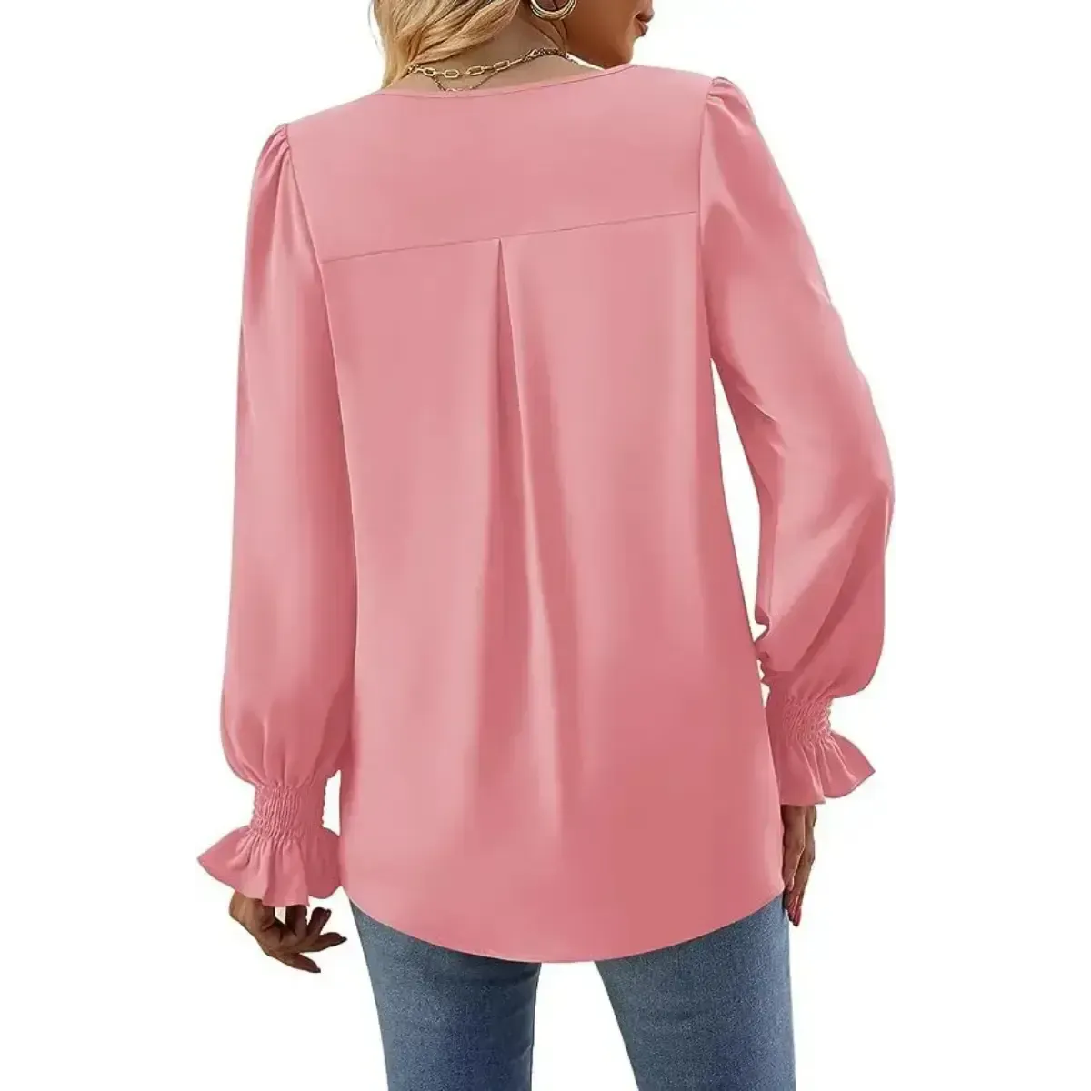 Blusa-Manga-Longa-Feminina-Social-Rosa-4