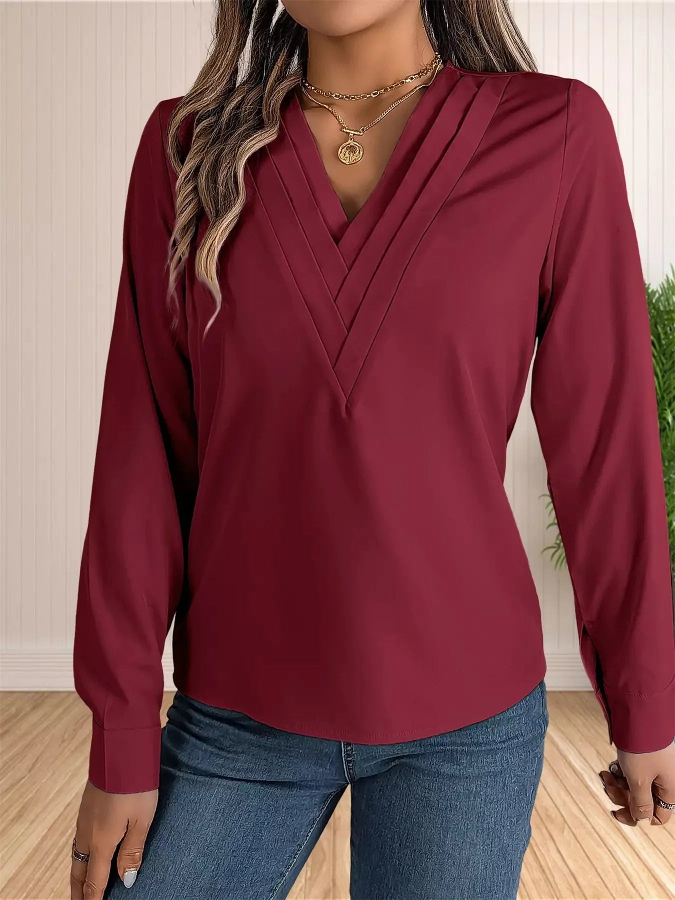 Blusa-Manga-Longa-Feminina-Social-Vinho-4