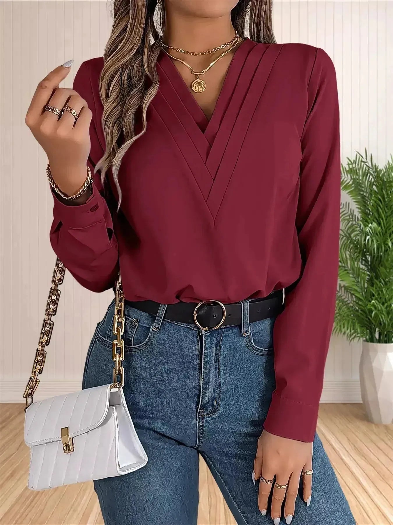 Blusa-Manga-Longa-Feminina-Social-Vinho-5