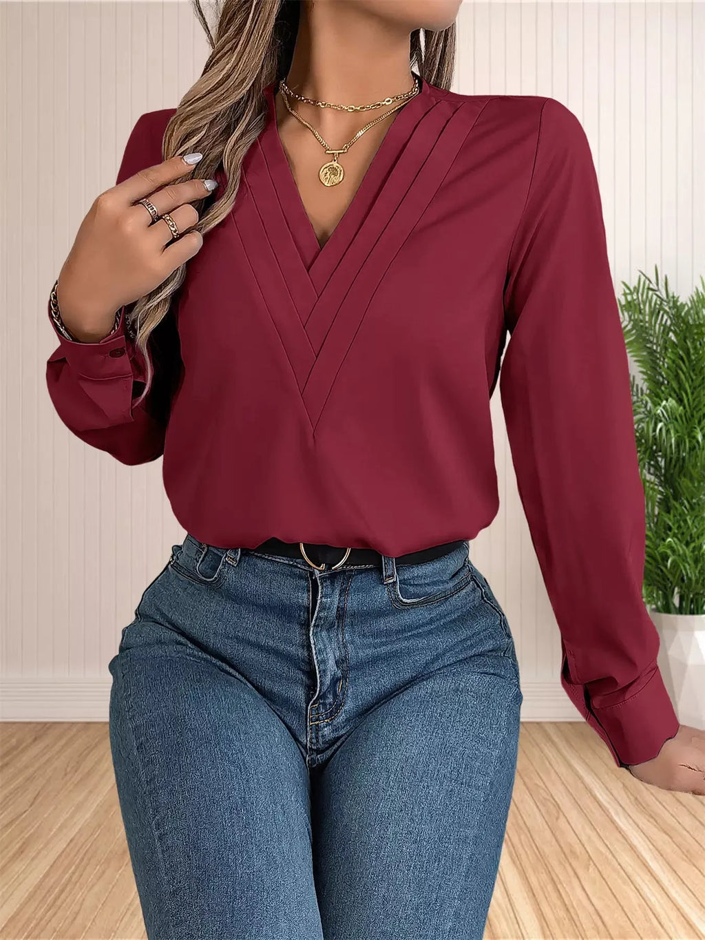 Blusa-Manga-Longa-Feminina-Social-Vinho-7
