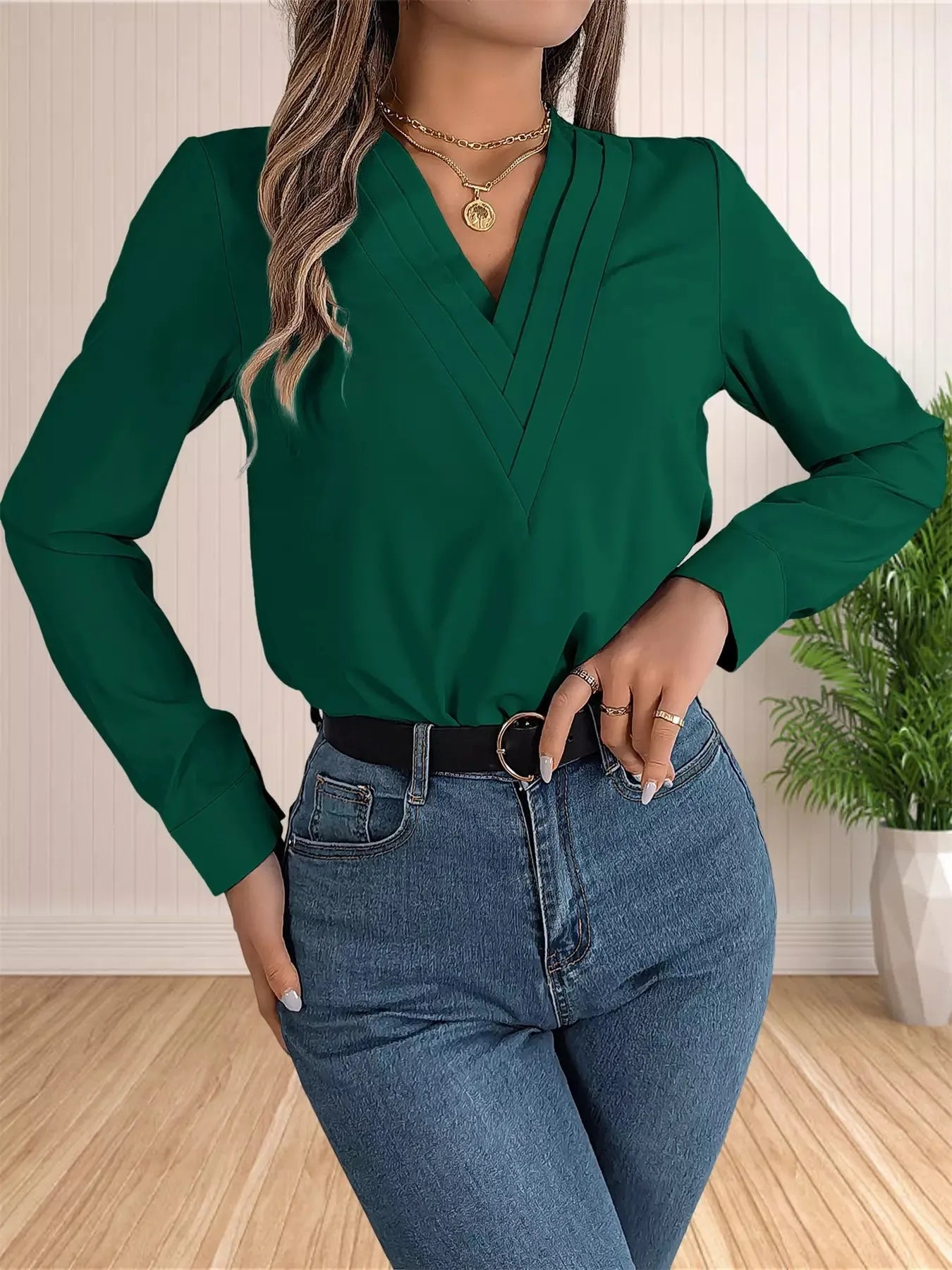 Blusa-Manga-Longa-Feminina-Social-verde-4