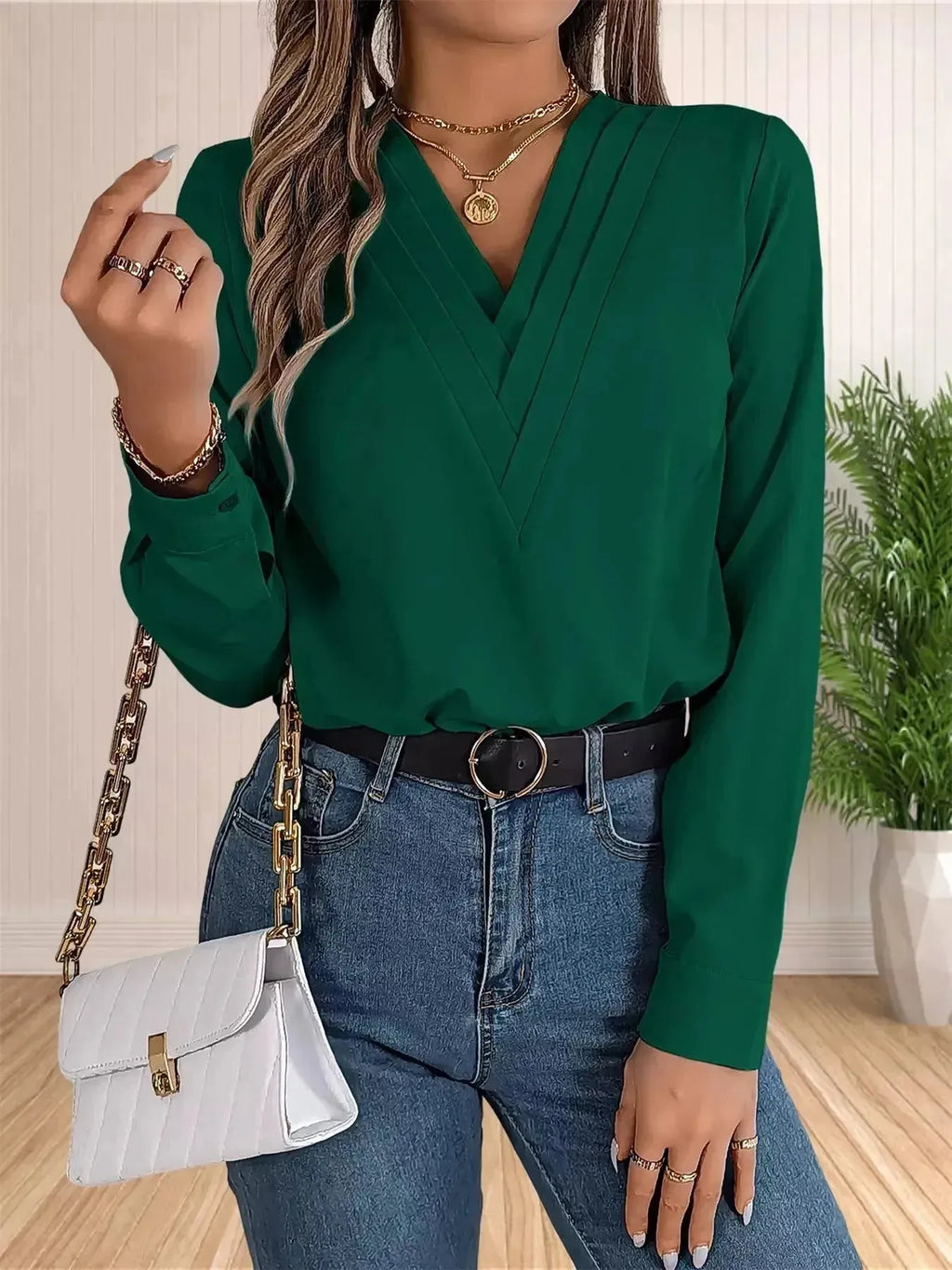 Blusa-Manga-Longa-Feminina-Social-verde-6