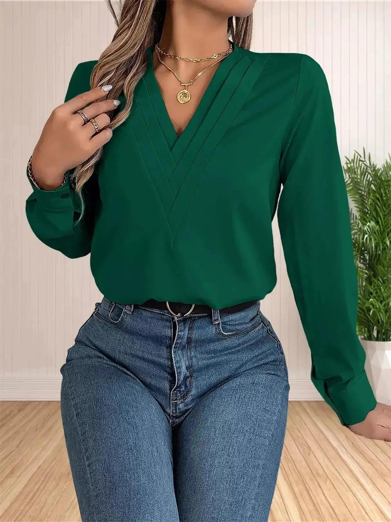 Blusa-Manga-Longa-Feminina-Social-verde-7
