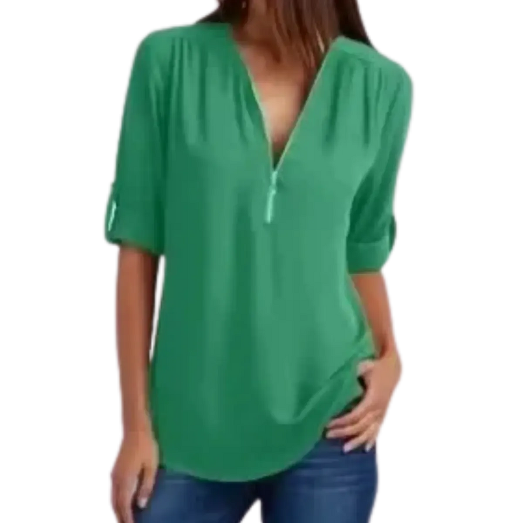 Blusa-Manga-Longa-Feminina-Verde-Claro-com-Ziper-2