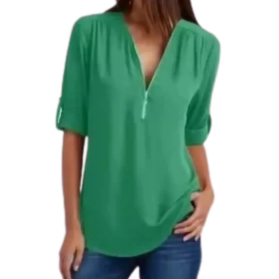 Blusa-Manga-Longa-Feminina-Verde-Claro-com-Ziper-2