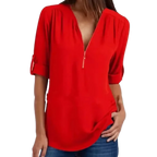 Blusa-Manga-Longa-Feminina-Vermelha-com-Ziper-2