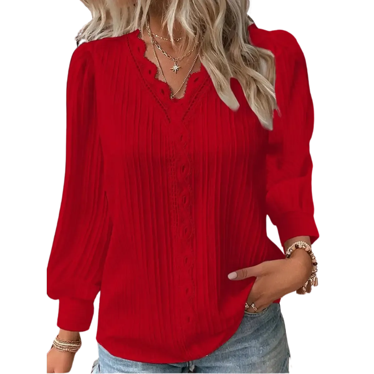 Blusa_Manga_Longa_Feminina_Vermelha_com_Detalhes_em_Renda_-_Casual_e_Sofisticada-2