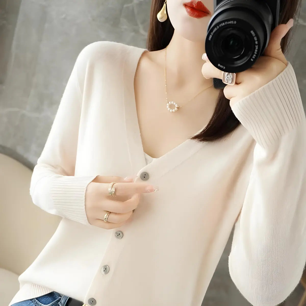 Cardigan-Elegance-Supreme-Beige-Doux-2