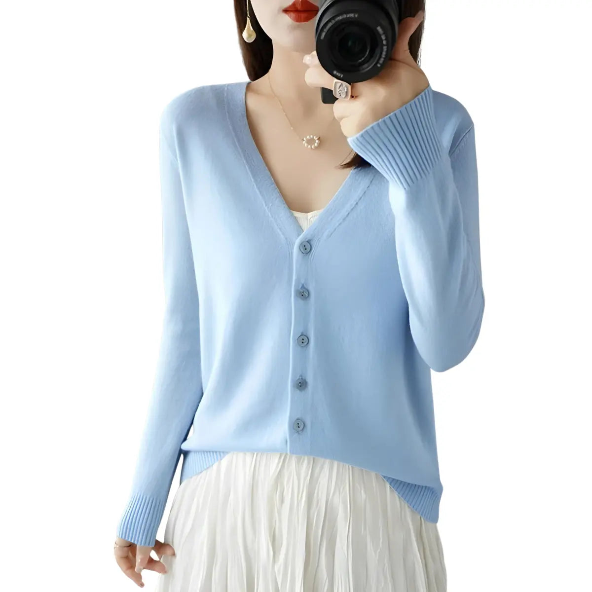 Cardigan-Elegance-Supreme-Bleu-Ciel