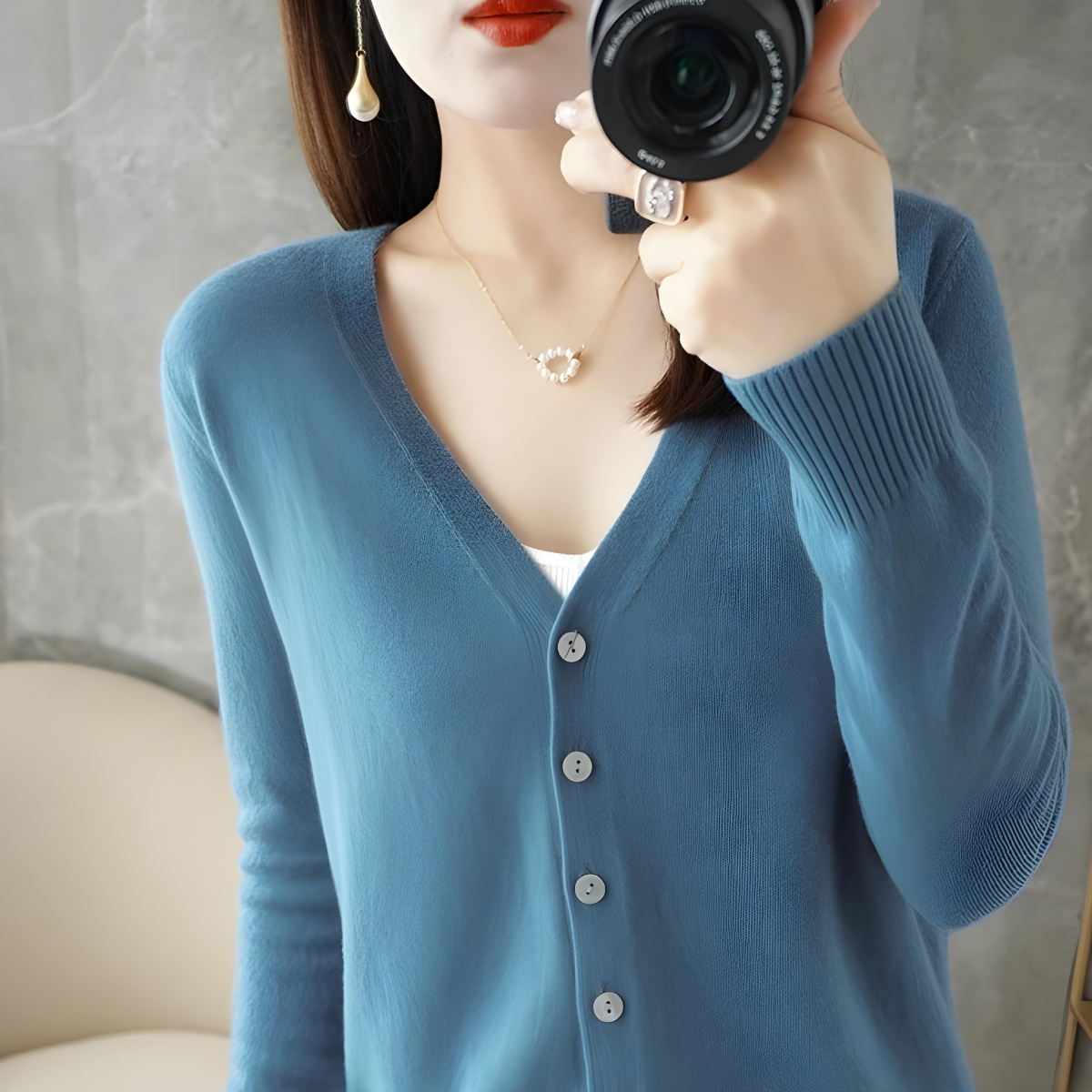 Cardigan-Elegance-Supreme-Bleu-Royal-2
