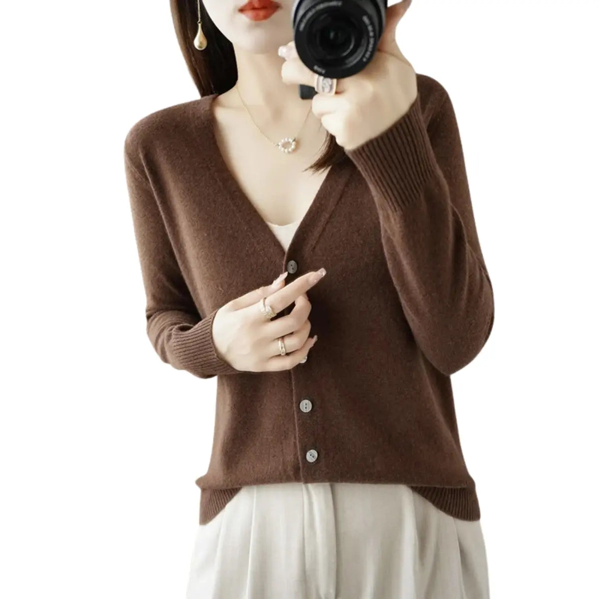 Cardigan-Elegance-Supreme-Brun-Elegant