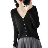 Cardigan Élégance Suprême Noir Classique