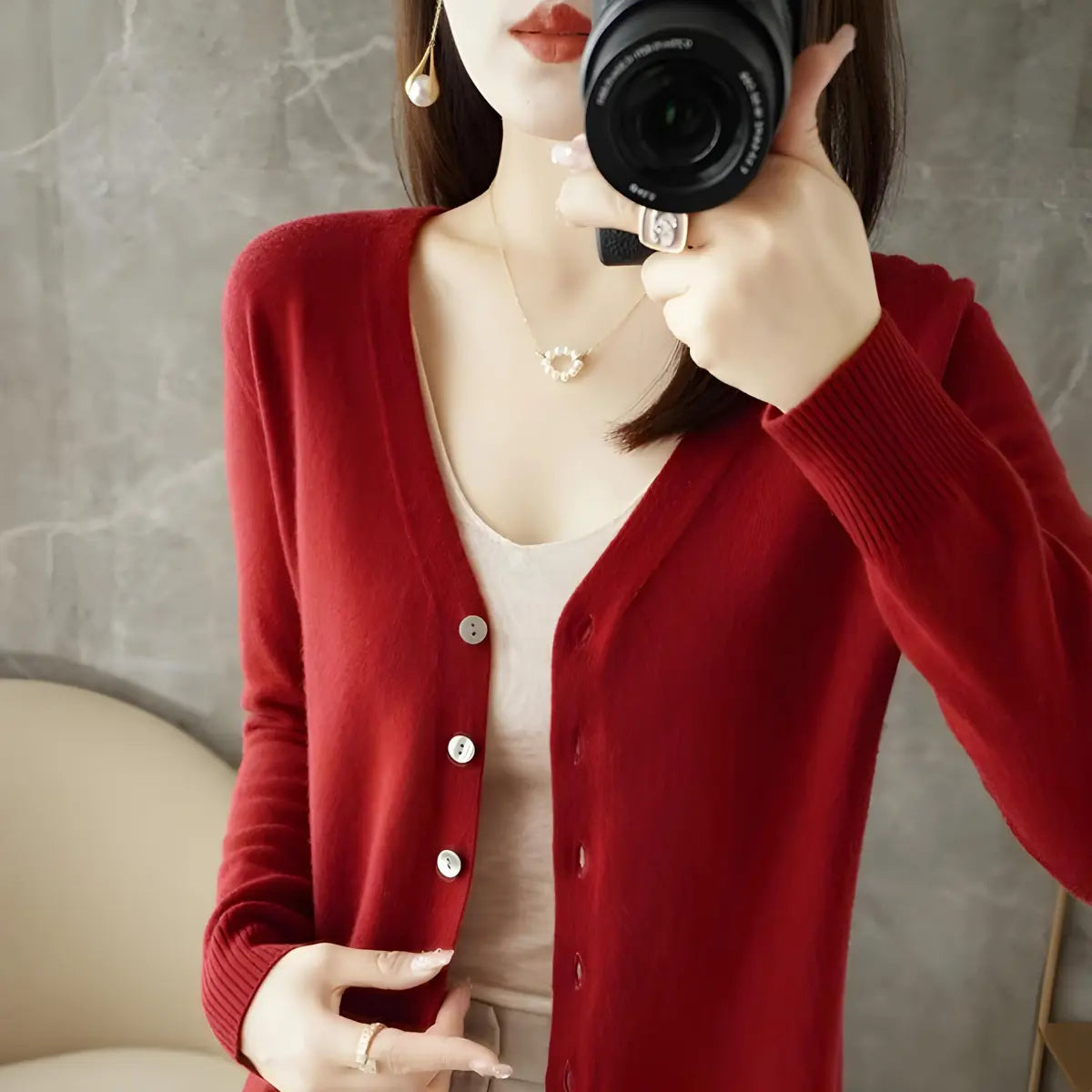 Cardigan-Elegance-Supreme-Rouge-Bordeaux-2