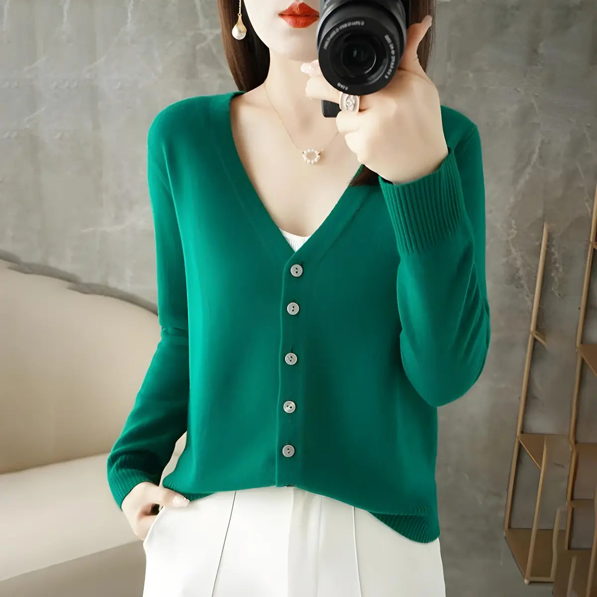 Cardigan-Elegance-Supreme-Vert-Elegant-2