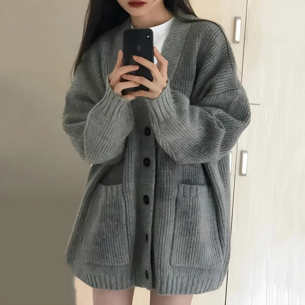 Cardigan-Feminino-Charme-Intemporel-Gris-Satine-2