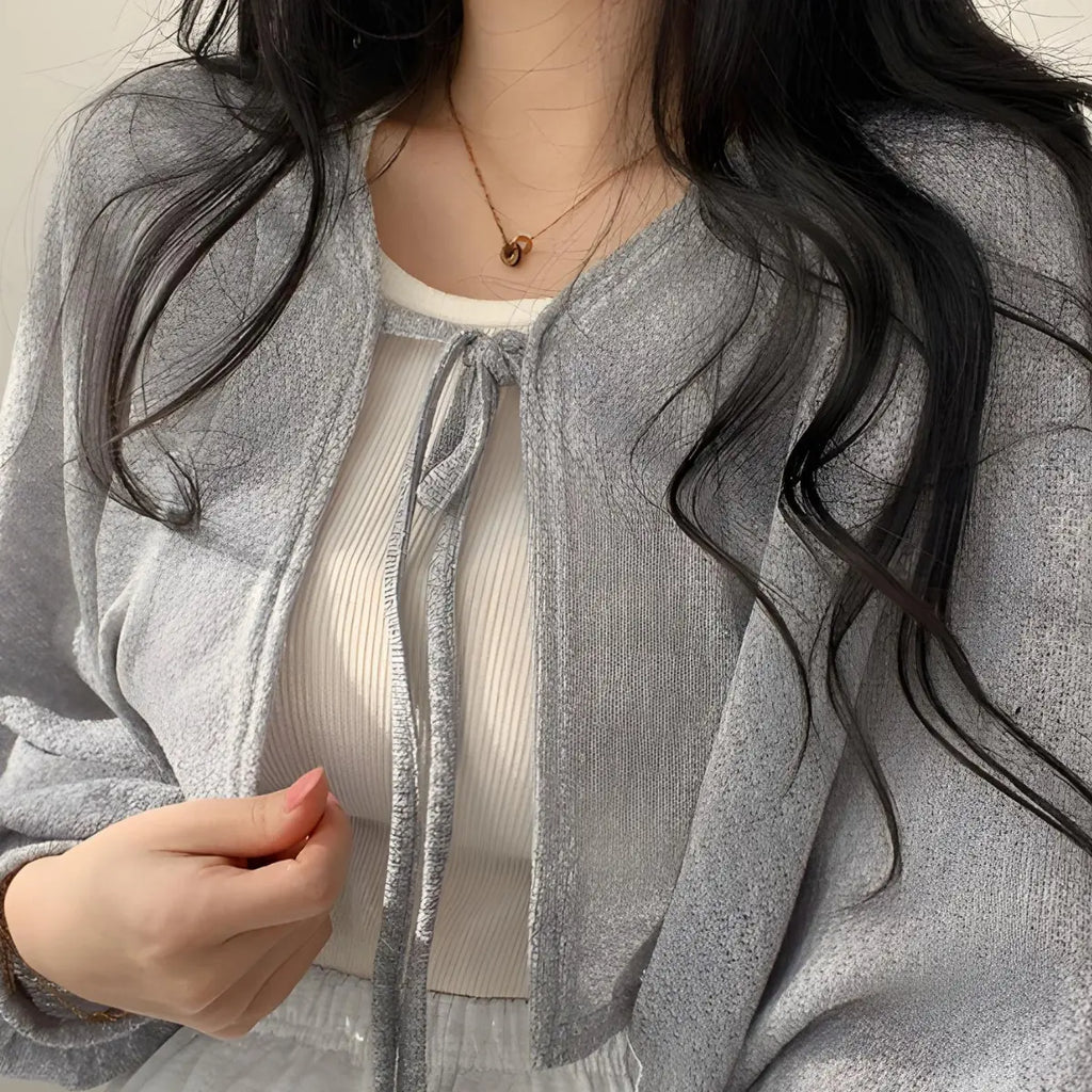 Cardigan-Feminino-Elegance-Harmonie-Gris-Elitaire-4