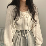 Cardigan Feminino Élégance Harmonie Perle Lumière