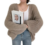 Cardigan Feminino Élégance Impériale Taupe Majestueux