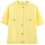 Cardigan-Feminino-Elegance-Noble-Jaune