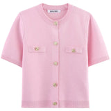 Cardigan Feminino Élégance Noble Rose