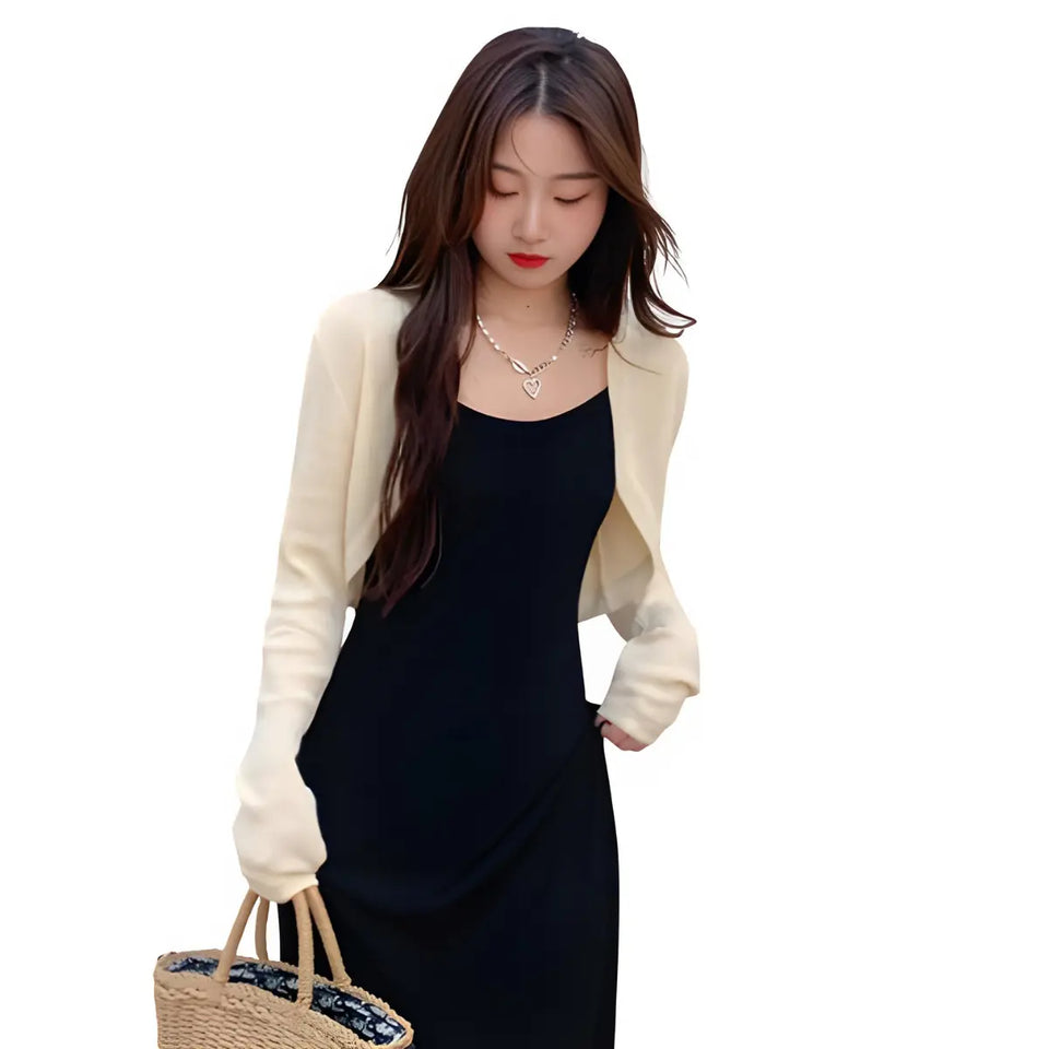 Cardigan-Feminino-Elegance-Petite-Moka-Elitaire