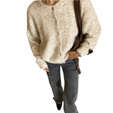 Cardigan Feminino Prestige Élégant Beige Royale