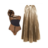 Conjunto Feminino Artemis Maiô & Saia Bronze Imperial