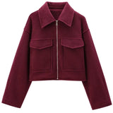 Jaqueta Feminina Haute Saison Vinho
