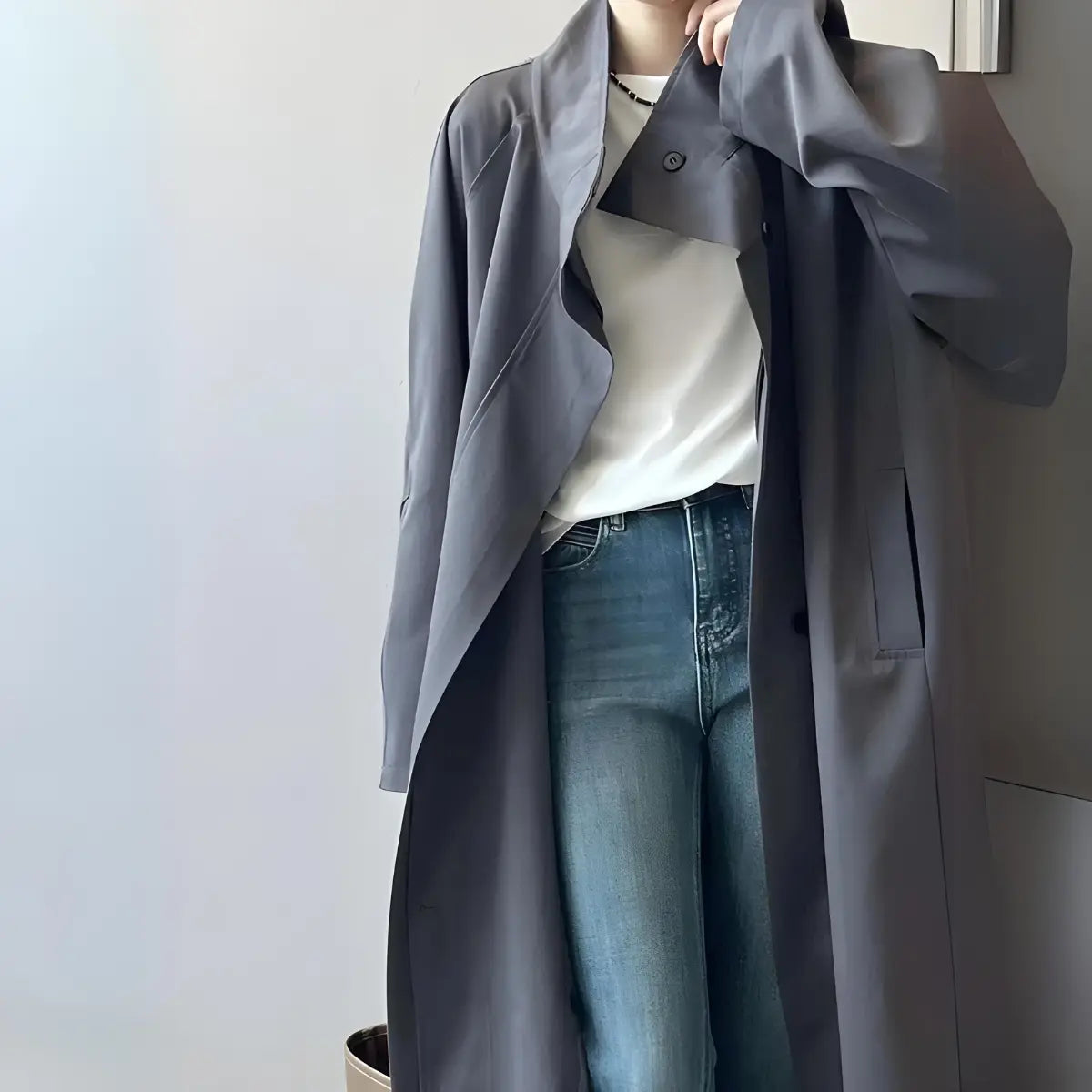 Trench-Coat-Feminino-Charme-Imperial-Longo-Cinza-Escuro-3