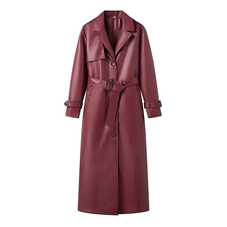 Trench-Coat-Feminino-Etoile-Elegante-Longo-Burgundy